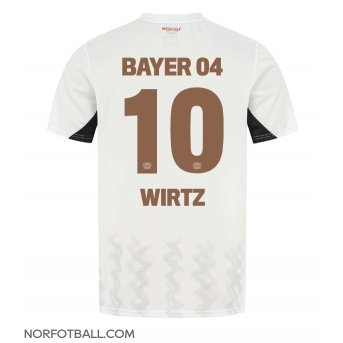 Billige Fotballdrakt Bayer Leverkusen Florian Wirtz #10 Replika Bortedrakt 2024-25 Kortermet